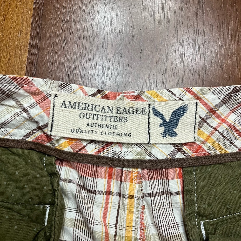 American Eagle Men’s Plaid Shorts Size 33 - Picture 4 of 6